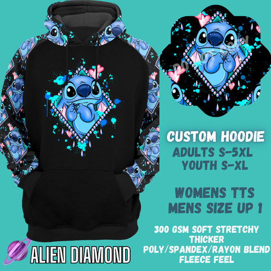 ALIEN DIAMOND -CUSTOM HOODIES RE-RUN PREORDER CLOSING 5/11