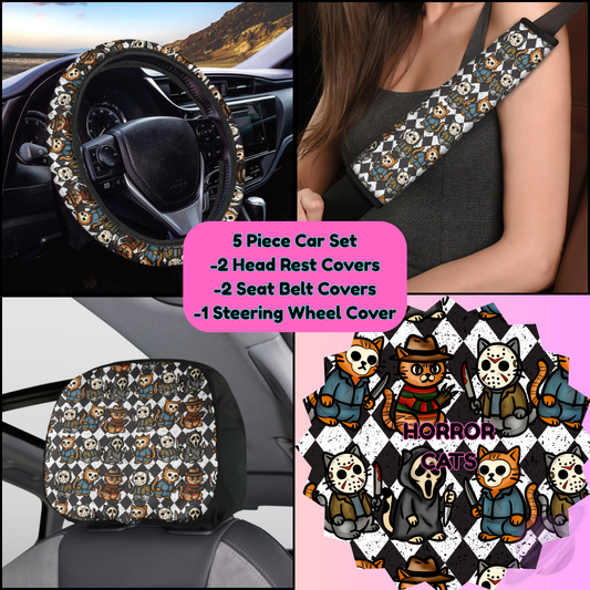 5 PIECE CAR SET-HORROR CATS-PREORDER CLOSING 9/5