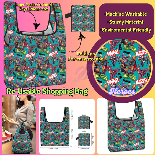 HEROES-SHOPPING BAGS 2-PREORDER CLOSING 6/27