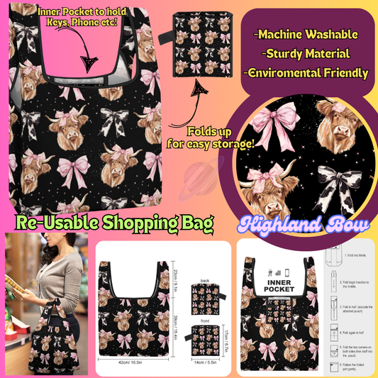 HIGHLAND BOW-SHOPPING BAGS 2-PREORDER CLOSING 6/27