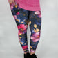 Alcohol Floral Leggings w/ Pockets