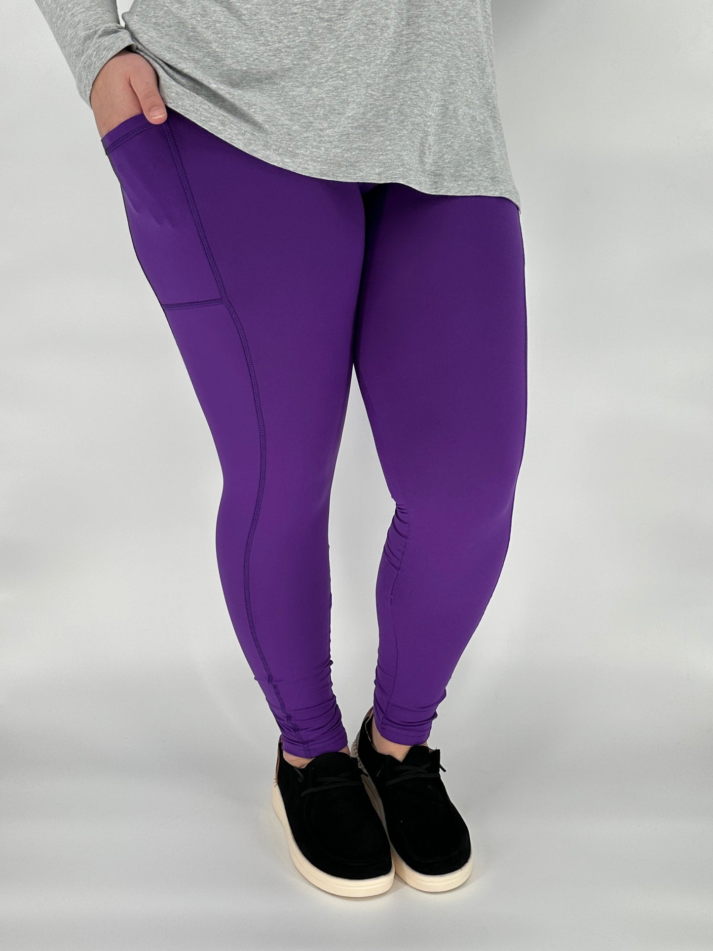 Purple Sport Pocket Leggings