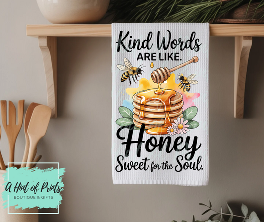 Bee-Themed Tea Towel – Welcome to Our Hive Kitchen Decor (6 designs)