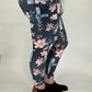 Floral Cross Leggings w/ Pockets