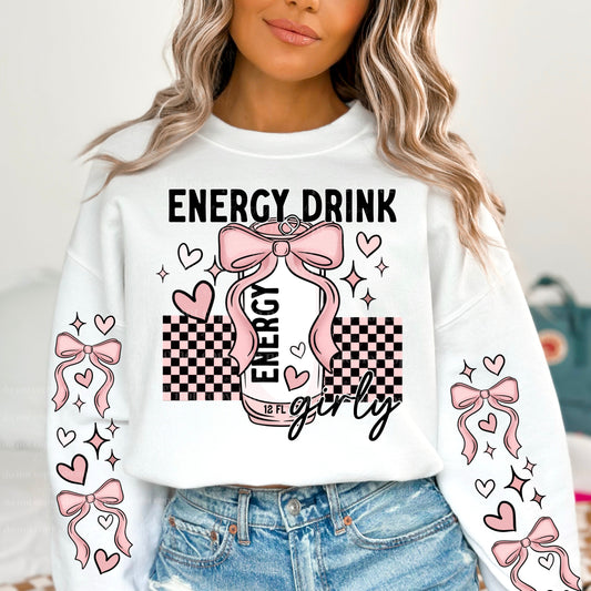 ENERGY DRINK GIRLY W/ SLEEVE PRINT