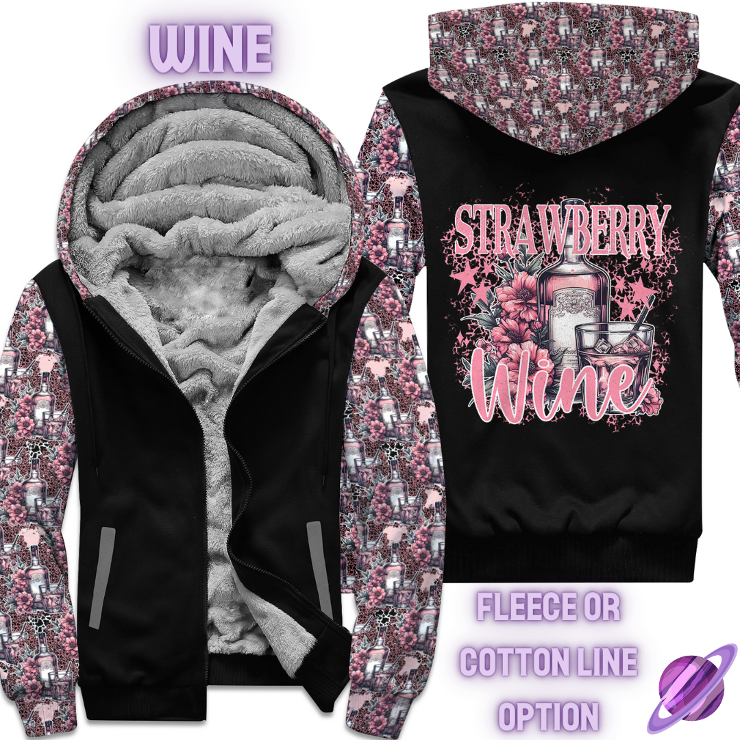 STRAWBERRY WINE - FLEECE/COTTON JACKET RUN 8-PREORDER CLOSING 2/2