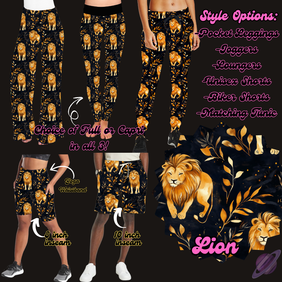 LION - LEGGING/JOGGER/LOUNGER/SHORTS - PRETTY RUN PREORDER CLOSING 3/21