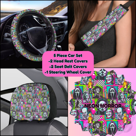 5 PIECE CAR SET-NEON HORROR-PREORDER CLOSING 9/5