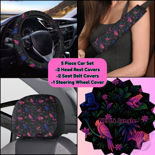 5 PIECE CAR SET-NEON JUNGLE-PREORDER CLOSING 9/5