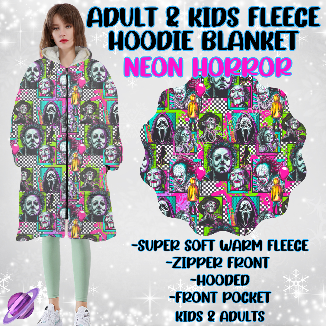NEON HORROR - HOODIE BLANKET RUN-PREORDER CLOSING 9/27
