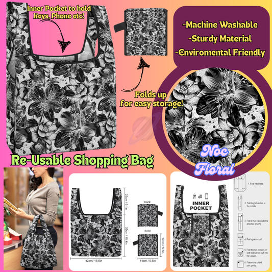 NOC FLORAL-SHOPPING BAGS 2-PREORDER CLOSING 6/27