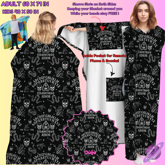 WEARABLE THROW RUN-OUIJA-PREORDER CLOSING 8/31