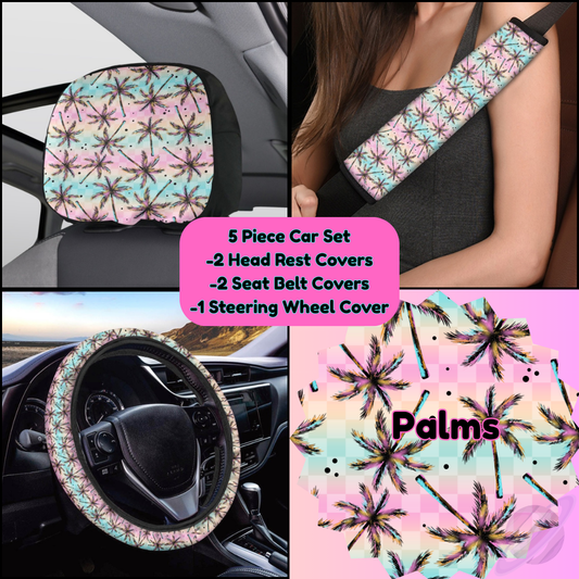5 PIECE CAR SET-PALMS-PREORDER CLOSING 9/5