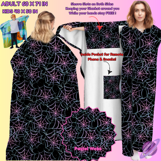 WEARABLE THROW RUN-PASTEL WEBS-PREORDER CLOSING 8/31