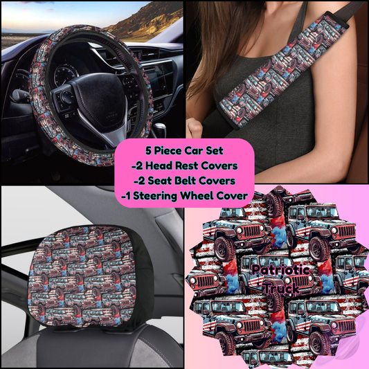 5 PIECE CAR SET-PATRIOTIC TRUCK-PREORDER CLOSING 9/5
