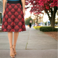 Plaid of Hearts Swing Skirt