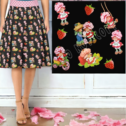 Strawberry Friends Swing Skirt