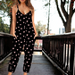 LEOPARD HEARTS CAPRI ROMPER