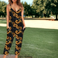 Black Sunflower Capri Romper