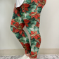 Poinsettia Leggings w/ Pockets