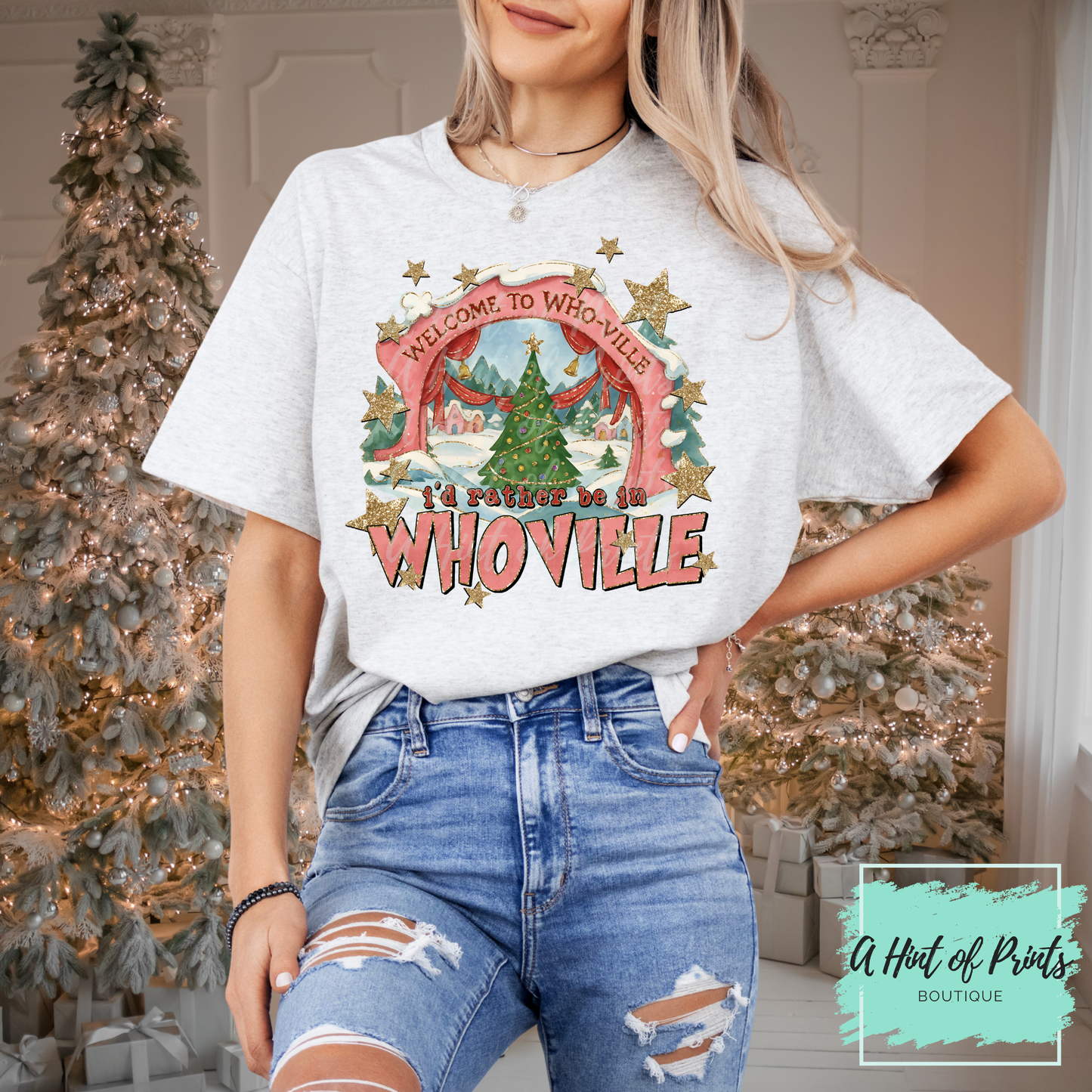 Holiday Village Nostalgia Graphic Tee, Crewneck & Hoodie