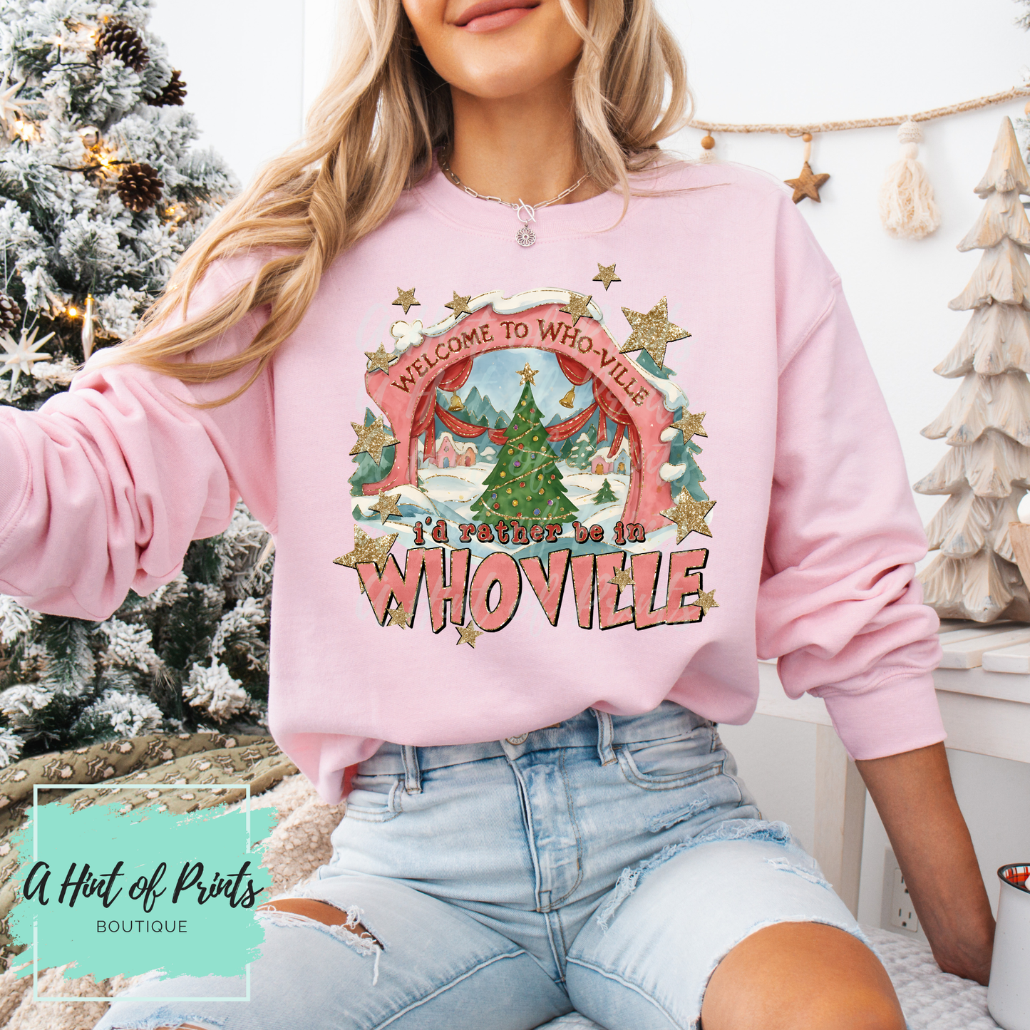 Holiday Village Nostalgia Graphic Tee, Crewneck & Hoodie