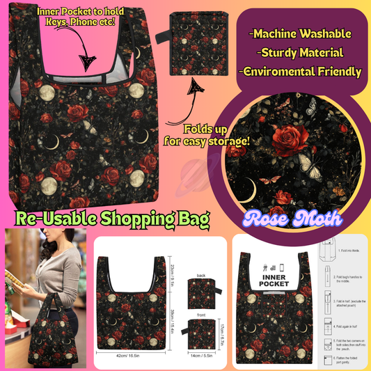 ROSE MOTH-SHOPPING BAGS 2-PREORDER CLOSING 6/27
