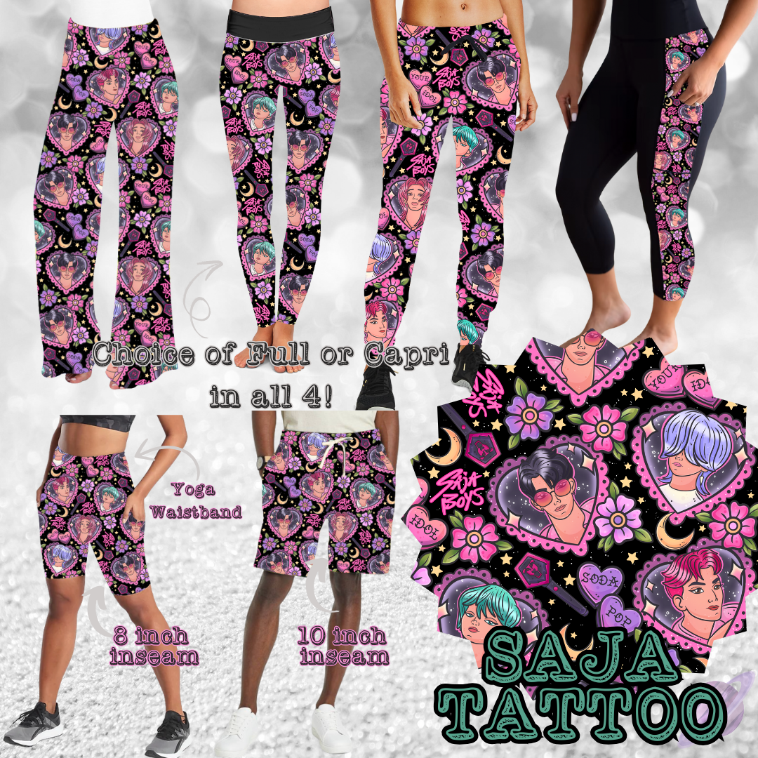 SAJA TATTOO -BATCH 118-6 STYLE BOTTOMS-PREORDER CLOSING 9/15