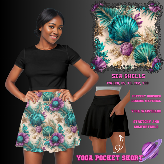 SEA SHELLS - POCKET SKORT RUN 2 - PREORDER CLOSING 5/21