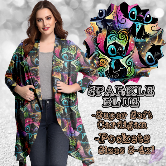 SPARKLE BLUE -BATCH 118-CARDIGAN-PREORDER CLOSING 9/15