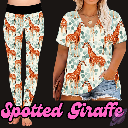 SPOTTED GIRAFFE - V-NECK TUNIC - PRETTY RUN PREORDER CLOSING 3/21