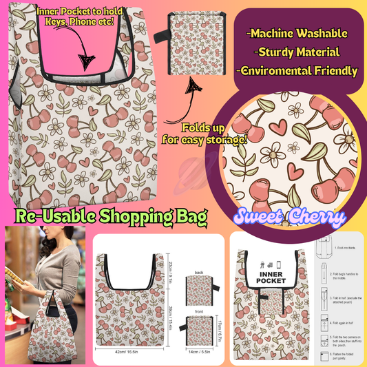 SWEET CHERRY -SHOPPING BAGS 2-PREORDER CLOSING 6/27