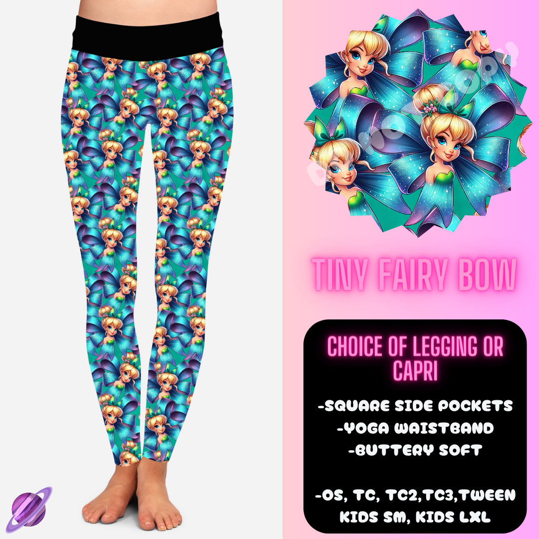 TINY FAIRY BOW - BOW RUN LEGGING/CAPRI PREORDER CLOSING 4/7 ETA MAY