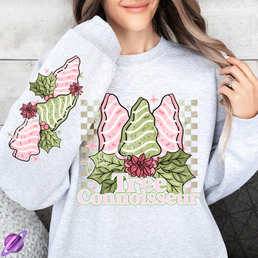 TREE CAKE - BOOT RUN 1 - CREWNECK SWEATSHIRT W/ SLEEVE PRINT