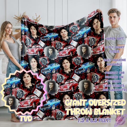 TVD- GIANT SHAREABLE THROW BLANKETS ROUND 12-PREORDER CLOSING 3/2