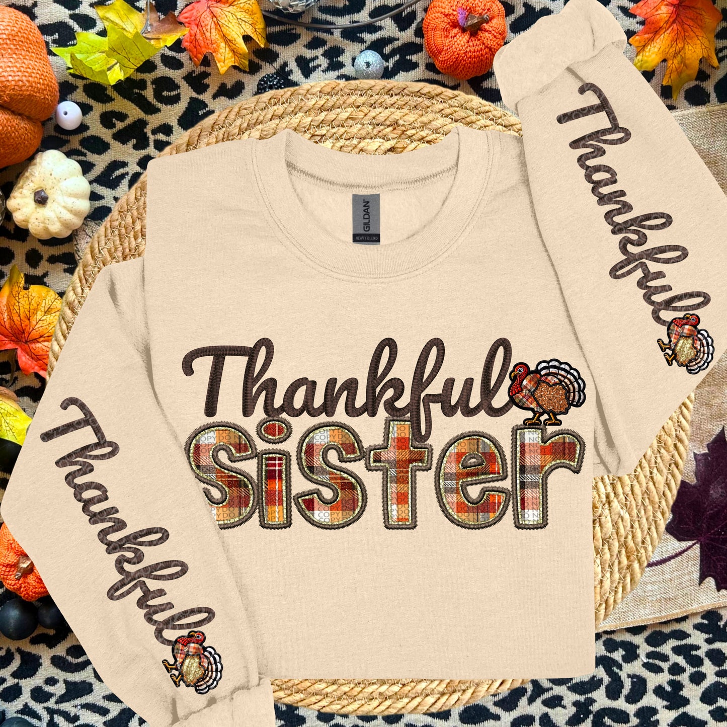 THANKFUL NAME SWEATSHIRTS