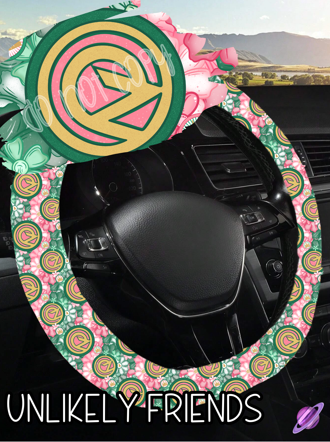 Unlikely Friends - Steering Wheel Cover Roud 7 - Preorder Closes 3/1