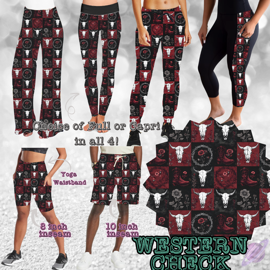 WESTERN CHECK -BATCH 118-6 STYLE BOTTOMS-PREORDER CLOSING 9/15
