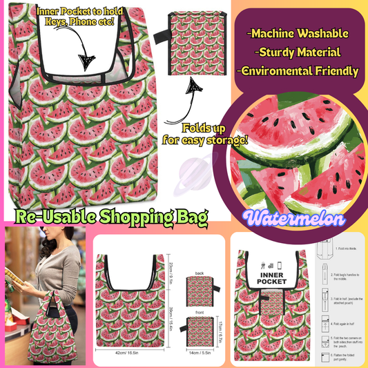 WATERMELON-SHOPPING BAGS 2-PREORDER CLOSING 6/27