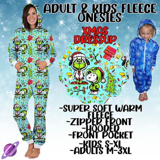 XMAS DRESSUP - ADULT & KIDS FLEECE ONESIES CLOSING 9/28