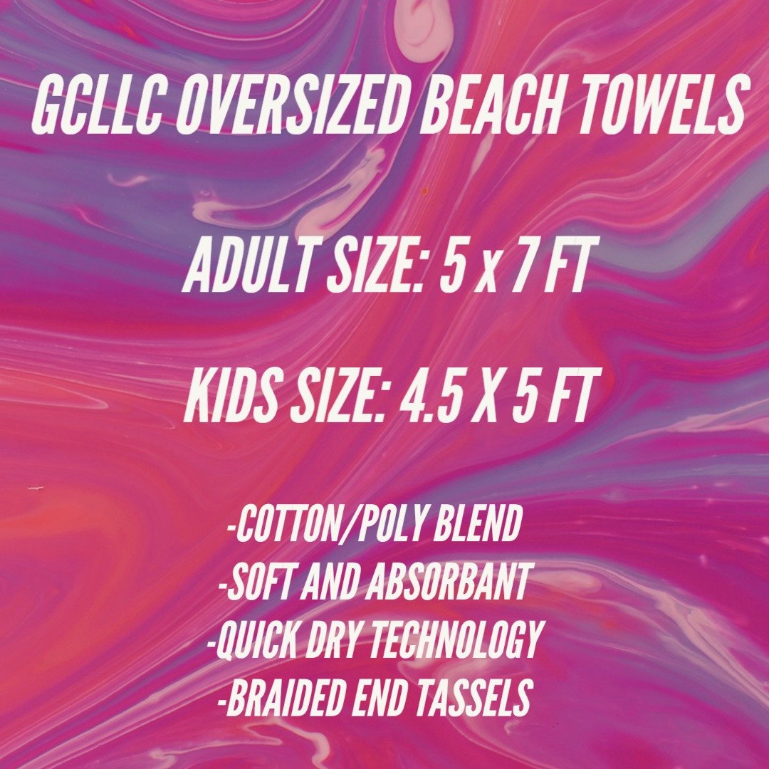 DIRTIER - OVERSIZED BEACH TOWEL RUN 5 - PREORDER CLOSING 3/23