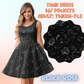 BLACK ROSE - ADULT TANK DRESS PREORDER CLOSES 5/15