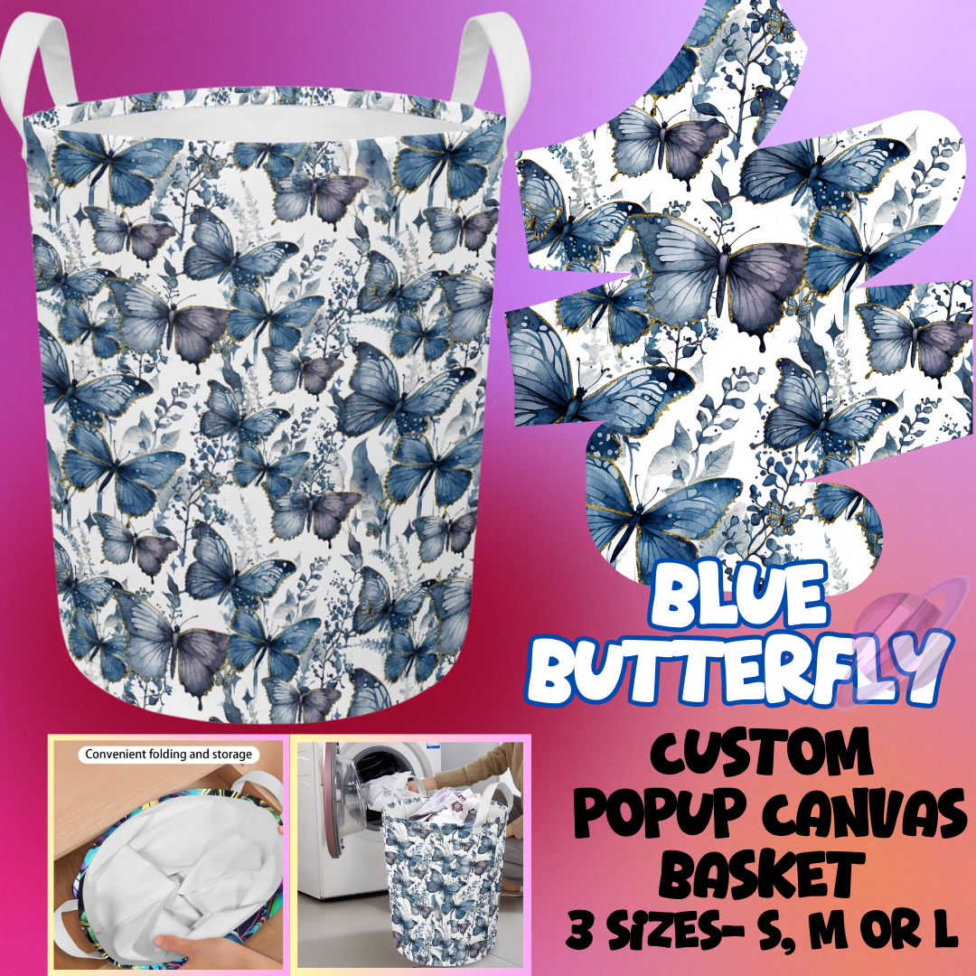 BLUE BUTTERFLY - STORAGE BASKETS ROUND 5 - PREORDER CLOSING 3/16