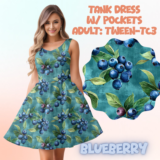 BLUEBERRY - ADULT TANK DRESS PREORDER CLOSES 5/15