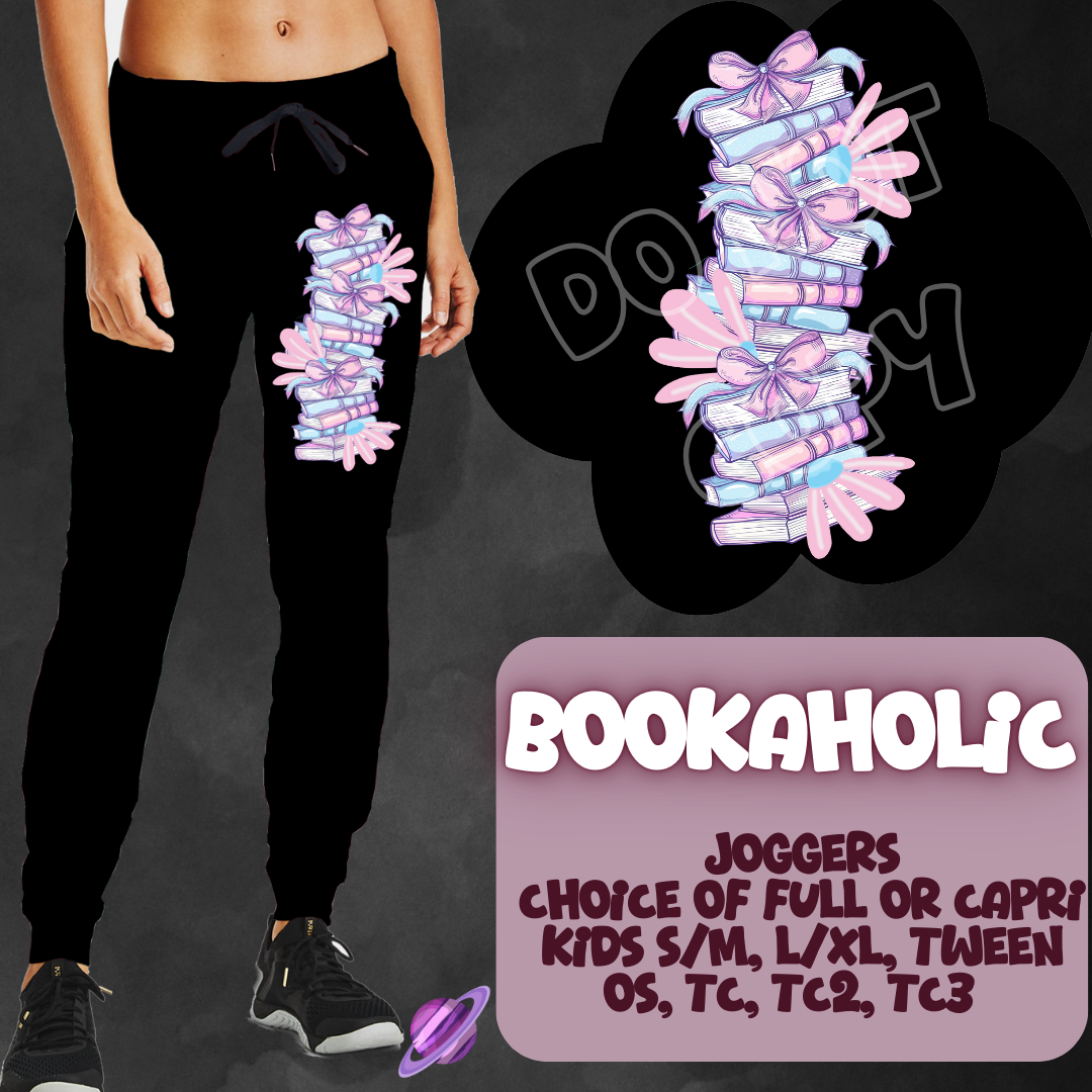 BOOKAHOLIC - ONE LEG SIMPLE SETS RUN 2 - JOGGER/CAPRI PREORDER CLOSING 1/31