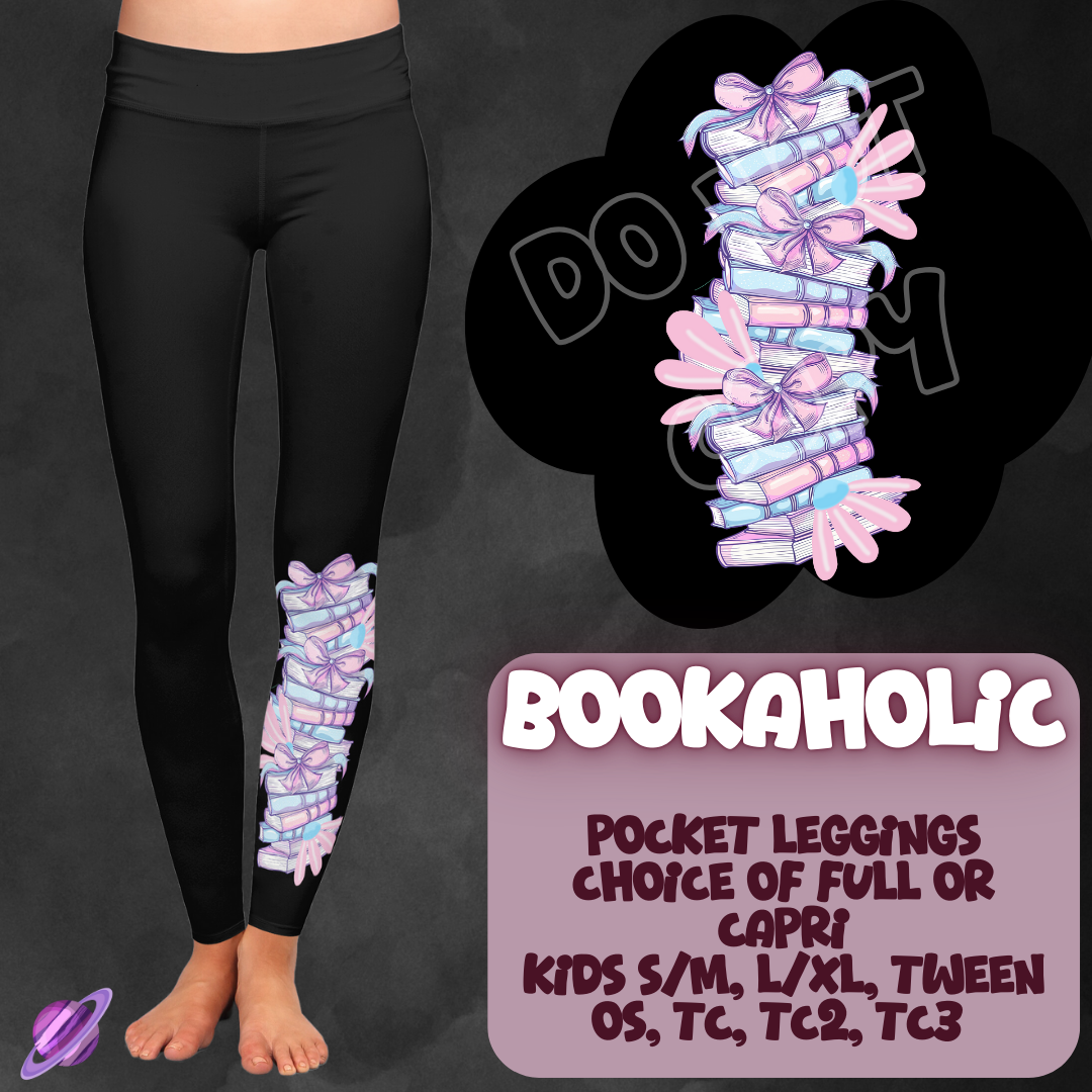 BOOKAHOLIC - ONE LEG SIMPLE SETS RUN 2 - LEGGING/CAPRI PREORDER CLOSING 1/31