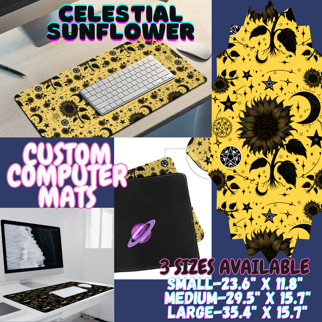 CELESTIAL SUNFLOWER - COMPUTER MAT PREORDER CLOSING 12/6