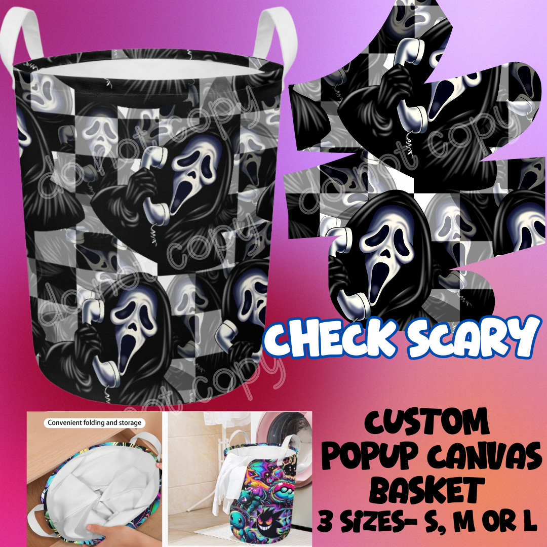 CHECK SCARY - STORAGE BASKETS - PREORDER CLOSING 12/4