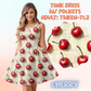 CHERRY - ADULT TANK DRESS PREORDER CLOSES 5/15