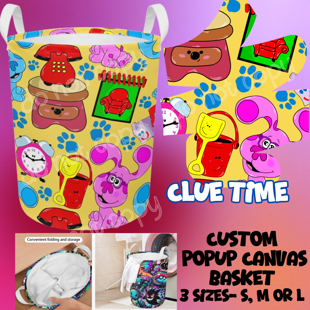 CLUE TIME - STORAGE BASKETS - PREORDER CLOSING 12/4